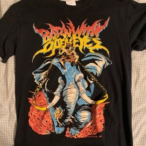 Shirtless Man on Elephant Shirt